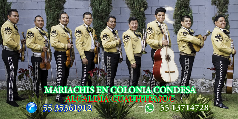 Mariachis en Colonia Condesa